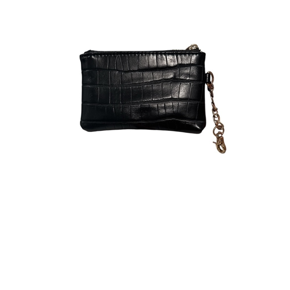 Dune London Black Mini Clutch Croc Embossed Purse - Picture 2 of 11